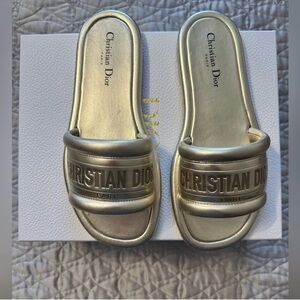 Dior Gold Every D slides